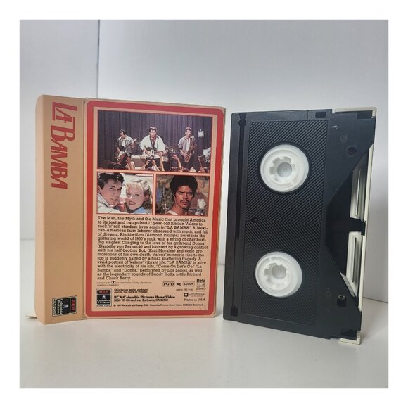 La Bamba BETA Tape Betamax (Not VHS) Lou Diamond Phillips - Picture 2 of 2